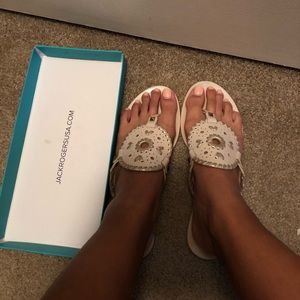 Jack Rogers Jelly Blush/Platinum